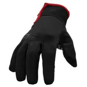 212 Performance TJG-0508 Silicone Palm Zipper Cuff Tundra Jogger Gloves, Small Black