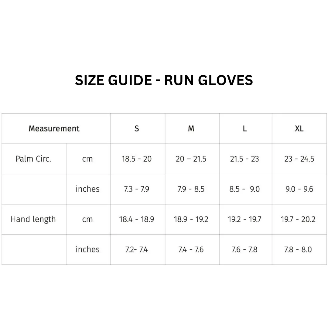 2XU - Run Gloves - Black/Silver