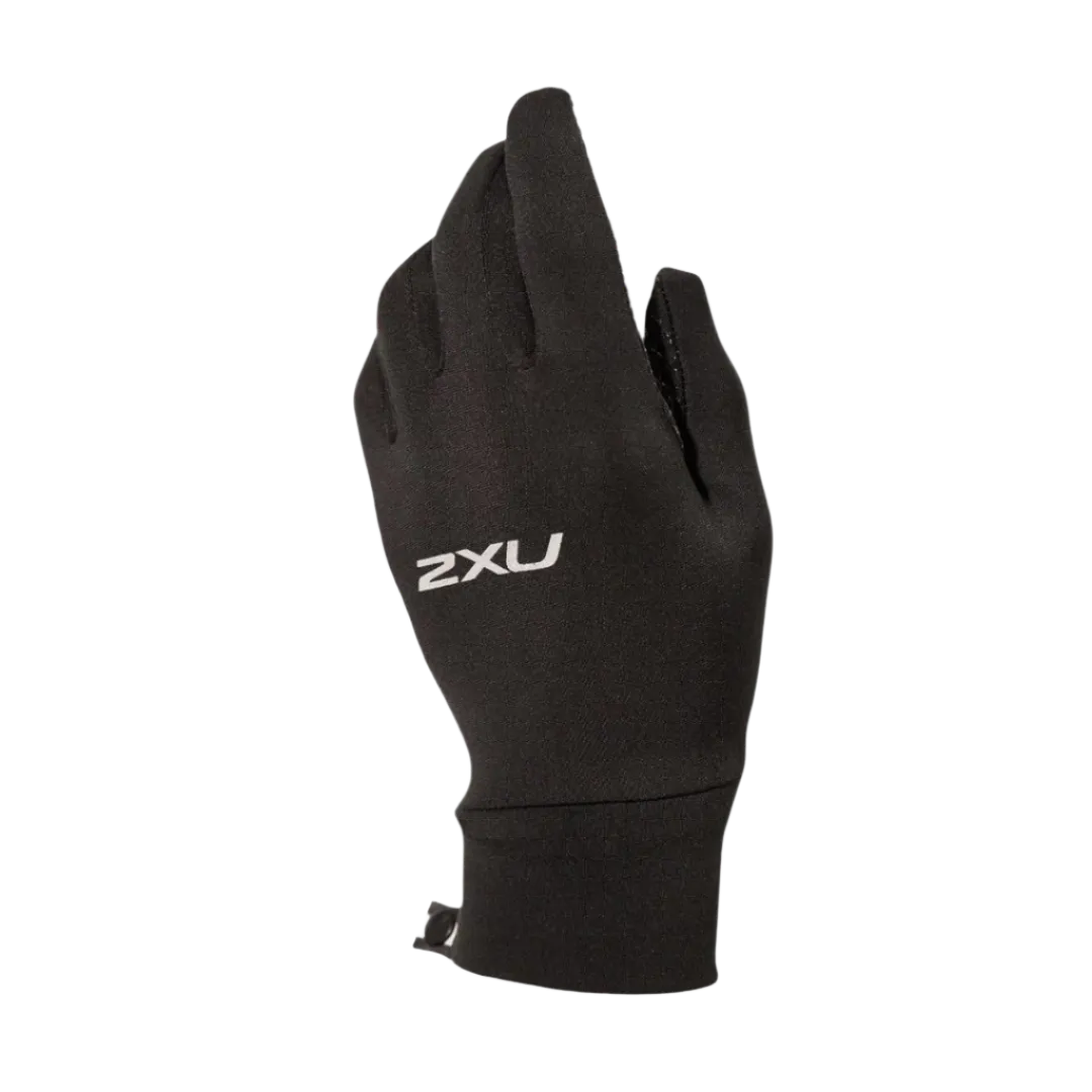 2XU - Run Gloves - Black/Silver