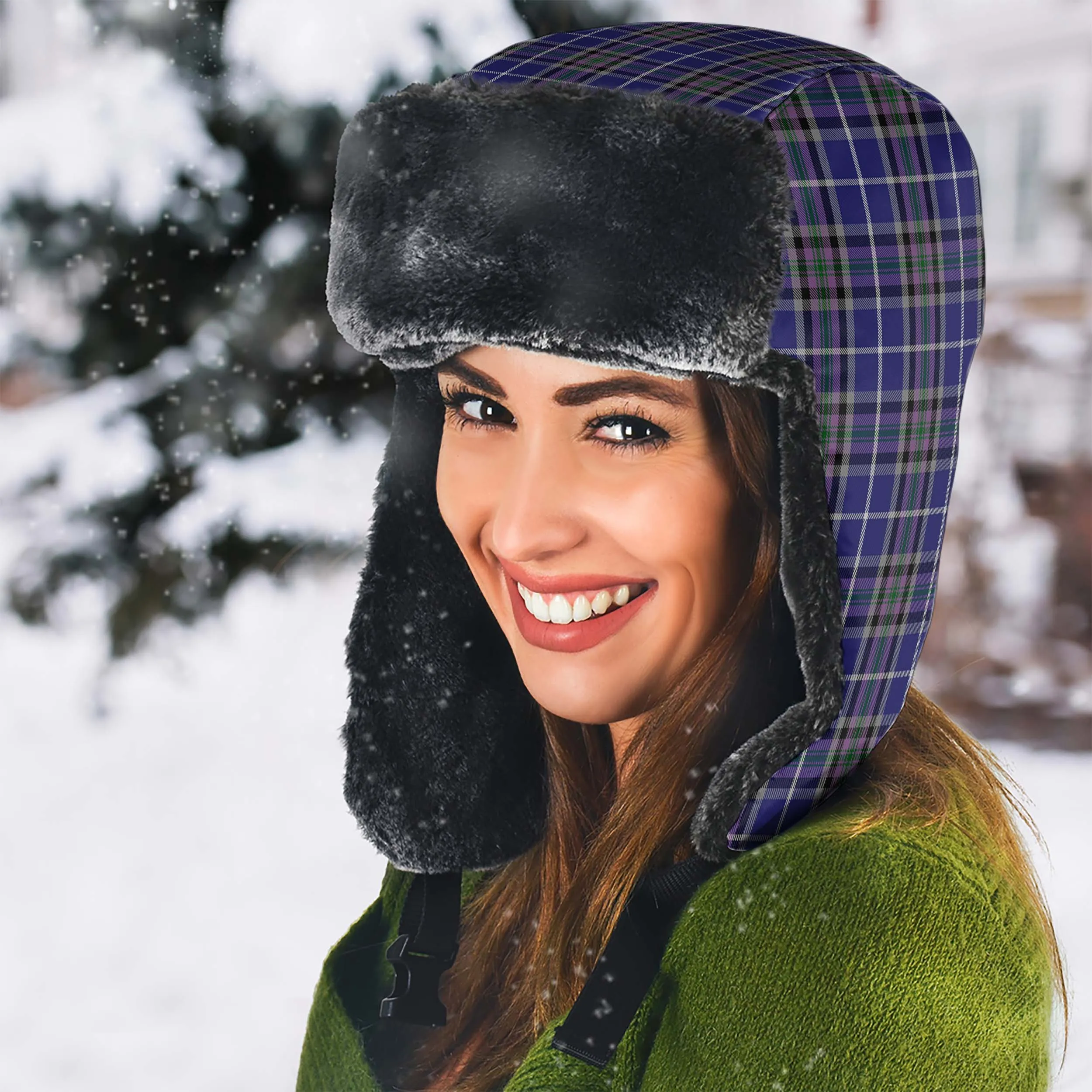 Alexander of Menstry Tartan Winter Trapper Hat