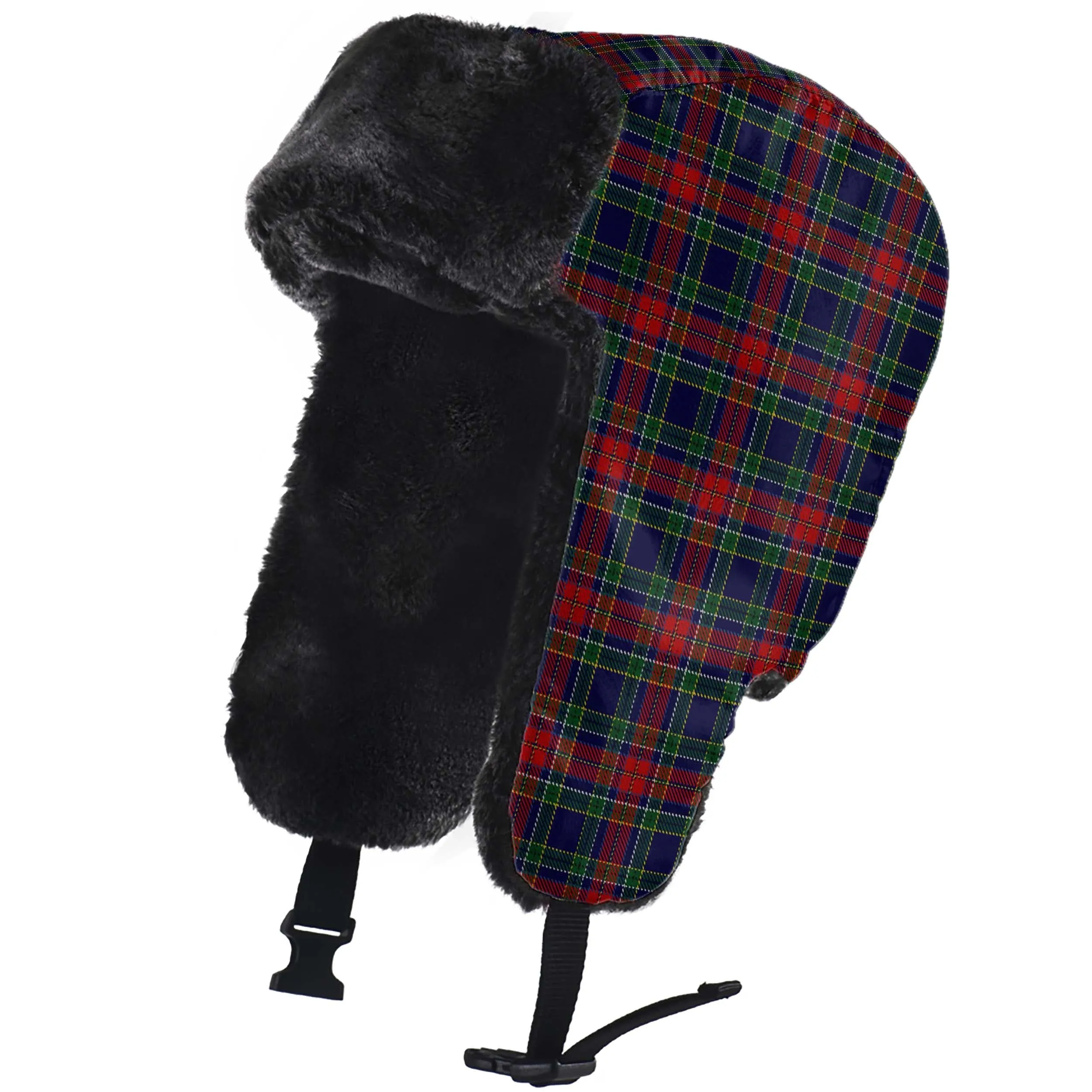 Allison Red Tartan Winter Trapper Hat