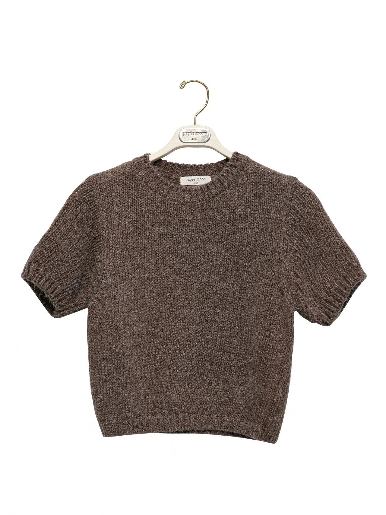 ALPACA WOOL CHUNKY CROPPED KNIT