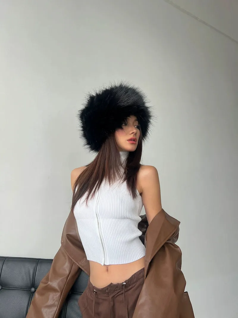 Bani Faux Fur Bucket Hat