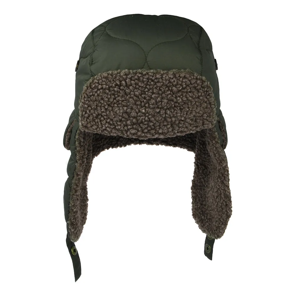 Barbour Hats Sandbay Quilted Trapper Hat - Olive