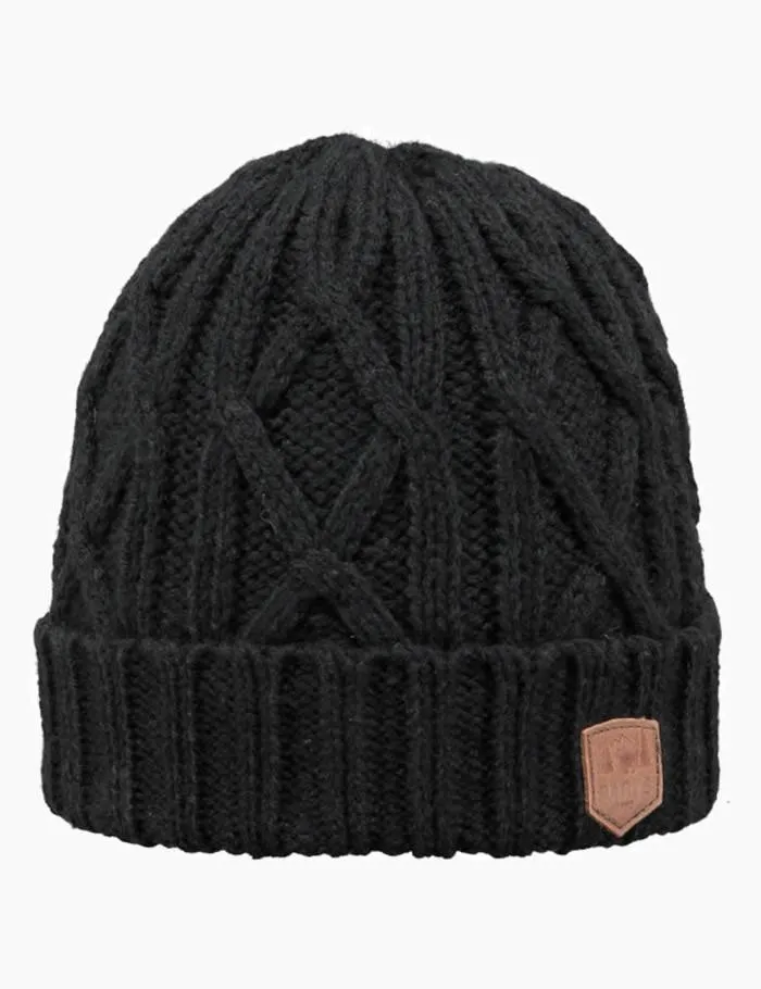 Barts Robian Beanie Hat - Black