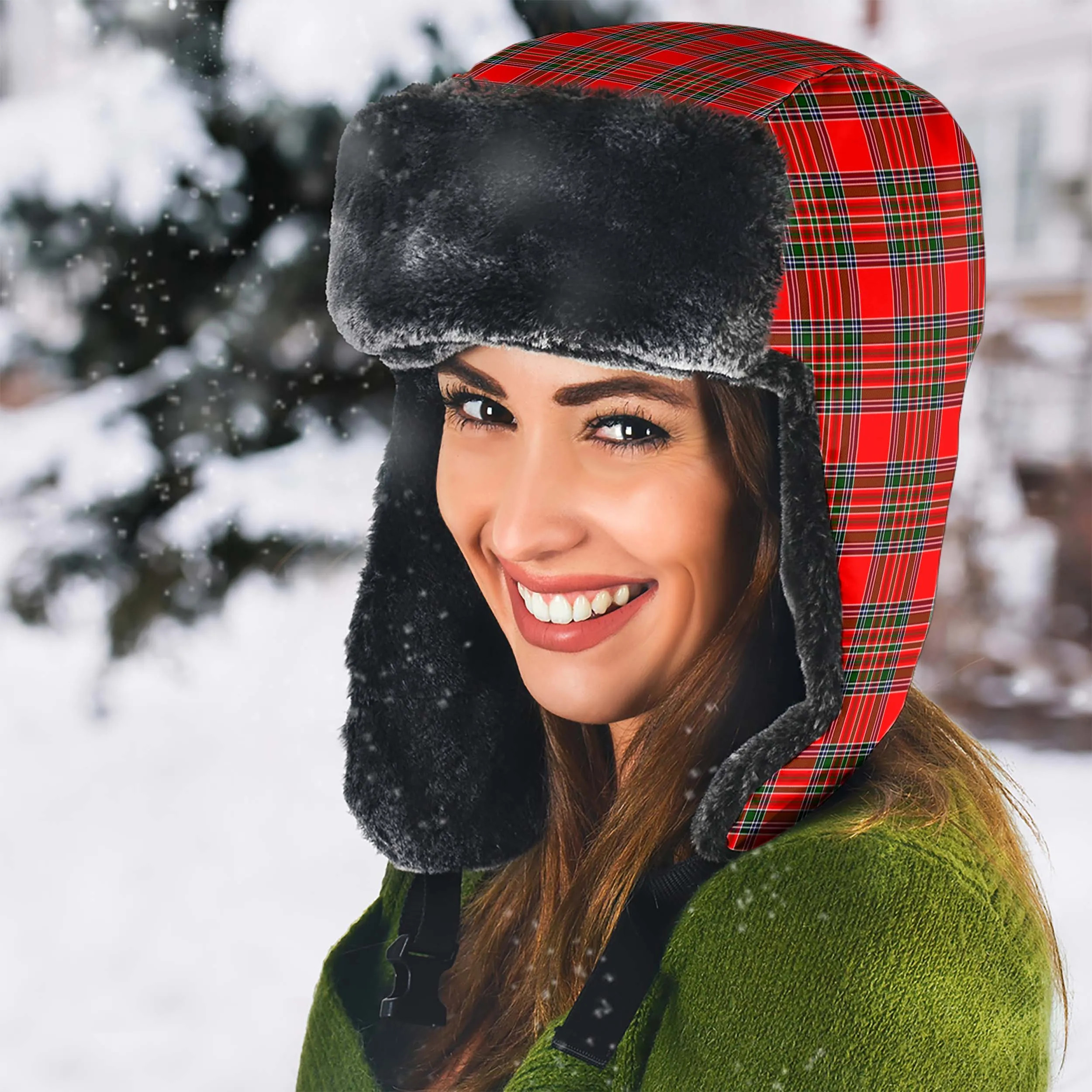 Binning Tartan Winter Trapper Hat