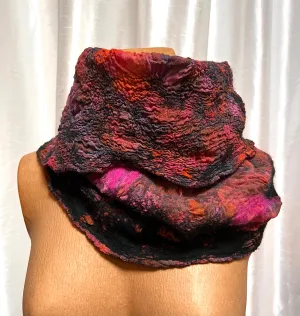 BlckBts Pink Cowl Neck Scarf