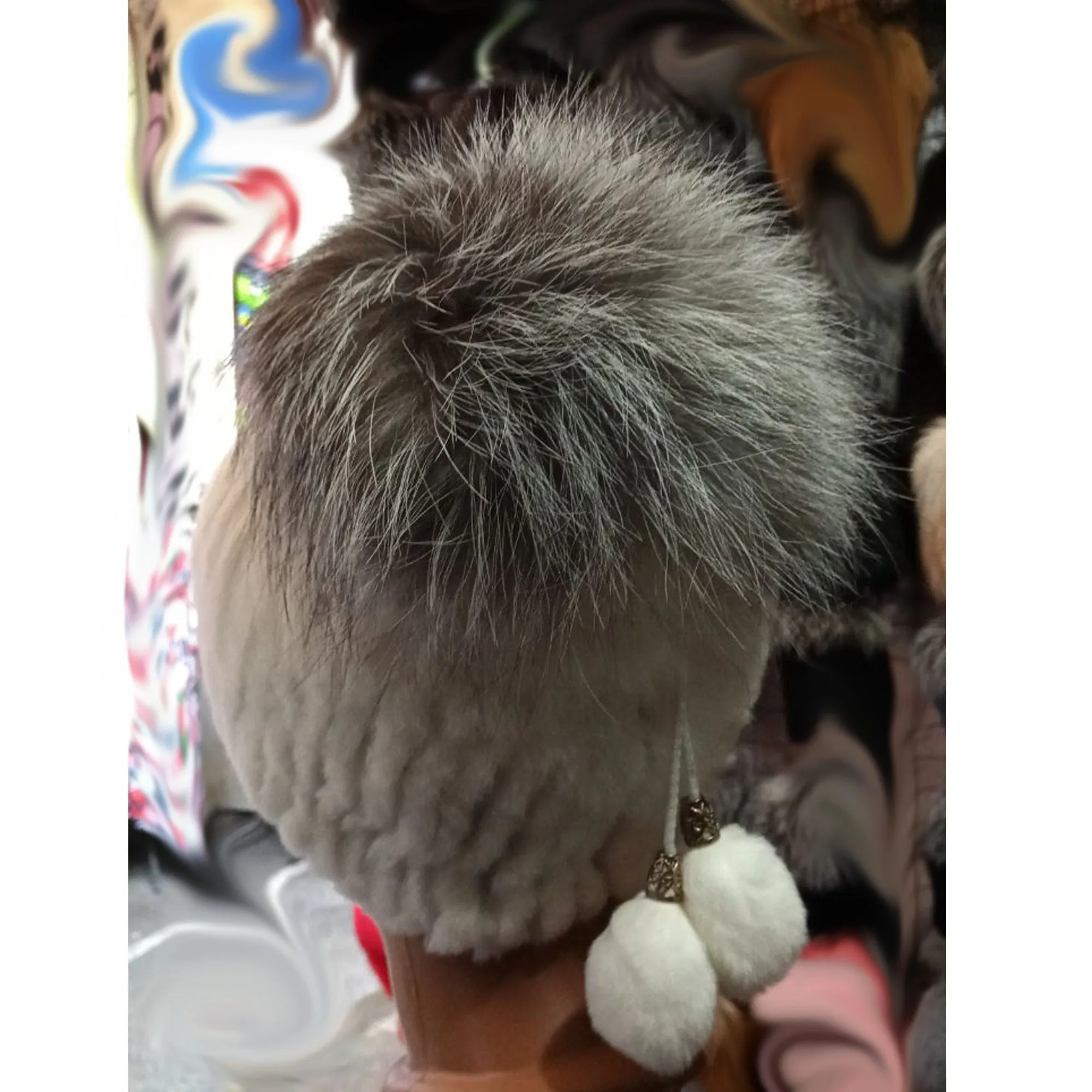 BY ORDER Women Real Fur Hat, Rabbit Rex Fur Hat, Stretchy Fur hat, Double color Knit Fur Hat, Rabbit Fur Hat, Girl Fur Hat, Silver fox, Rex