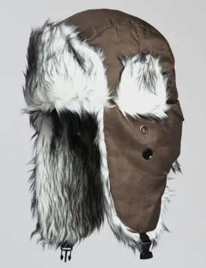 Classic Fur Trapper Hat - Brown