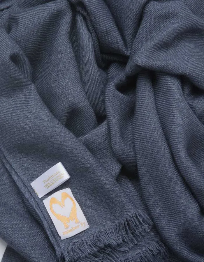 Dark Grey Cashmere Scarf