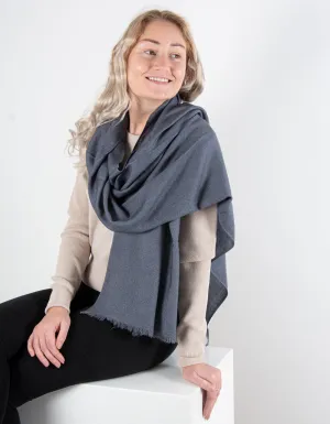 Dark Grey Cashmere Scarf