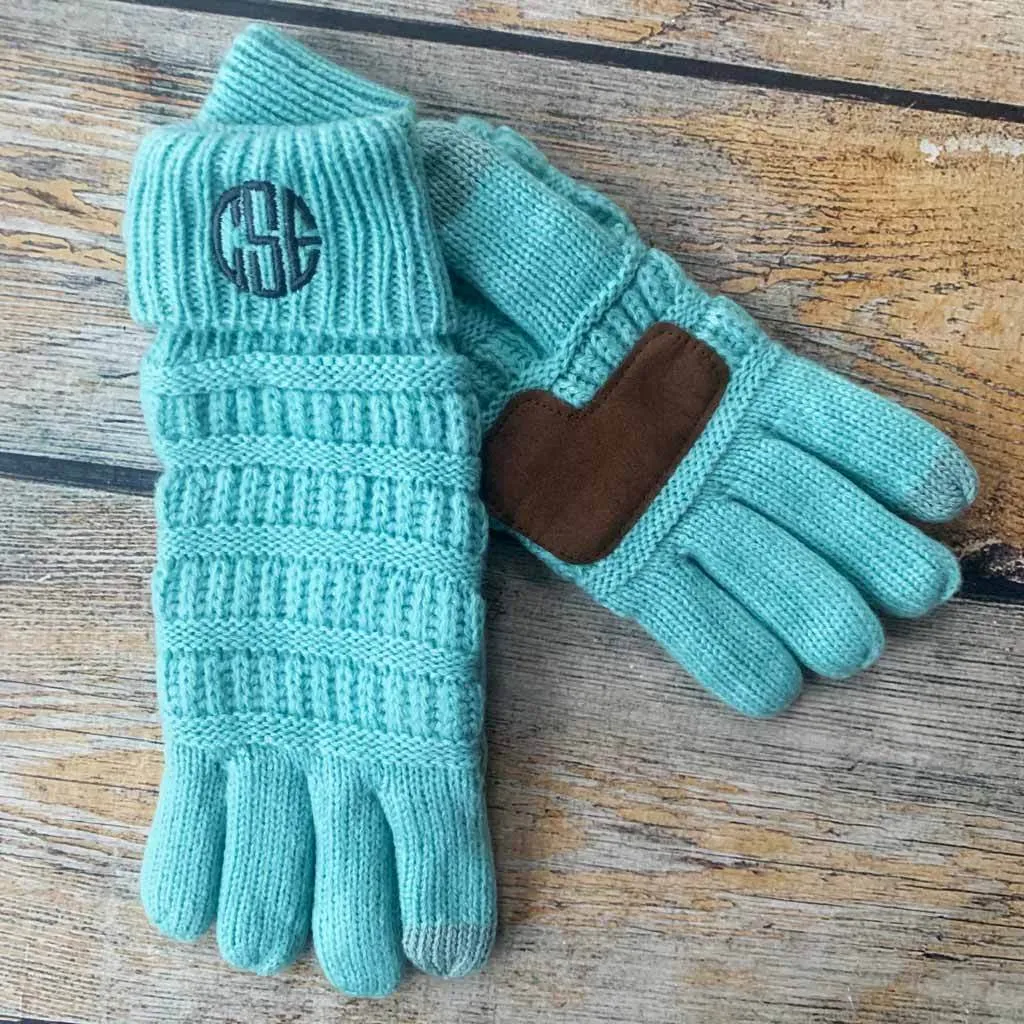 Embroidered Lined Gloves