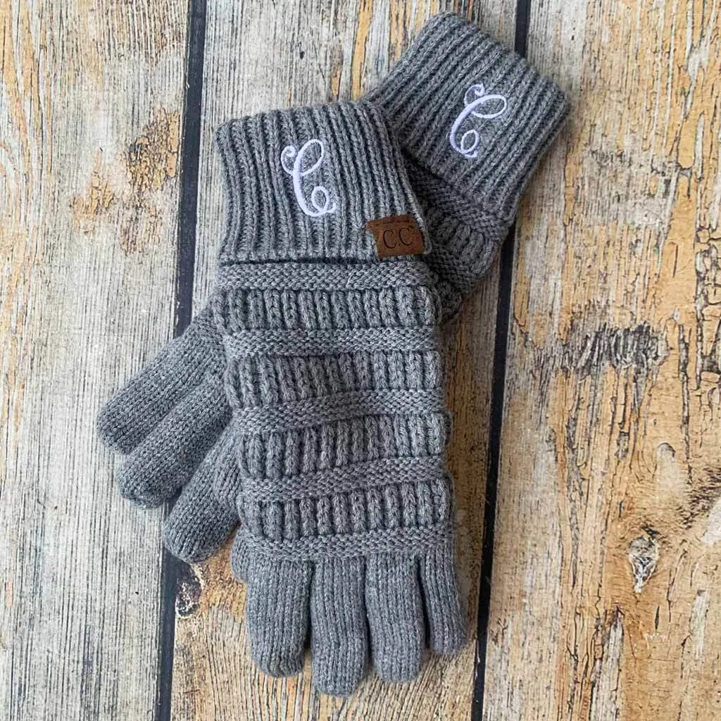 Embroidered Lined Gloves