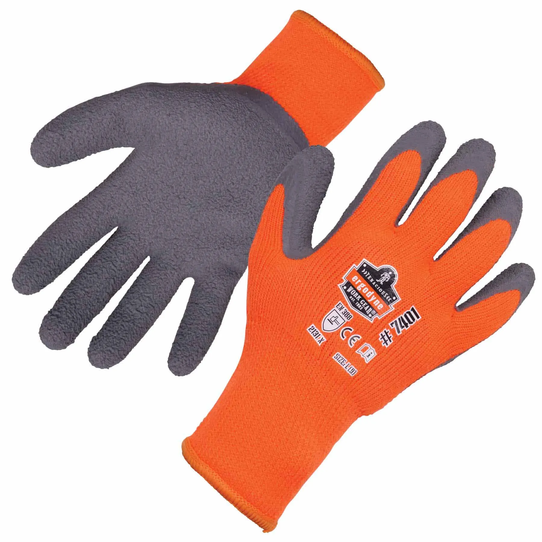 Ergodyne 17623 7401 M Orange Coated Lightweight Winter Gloves