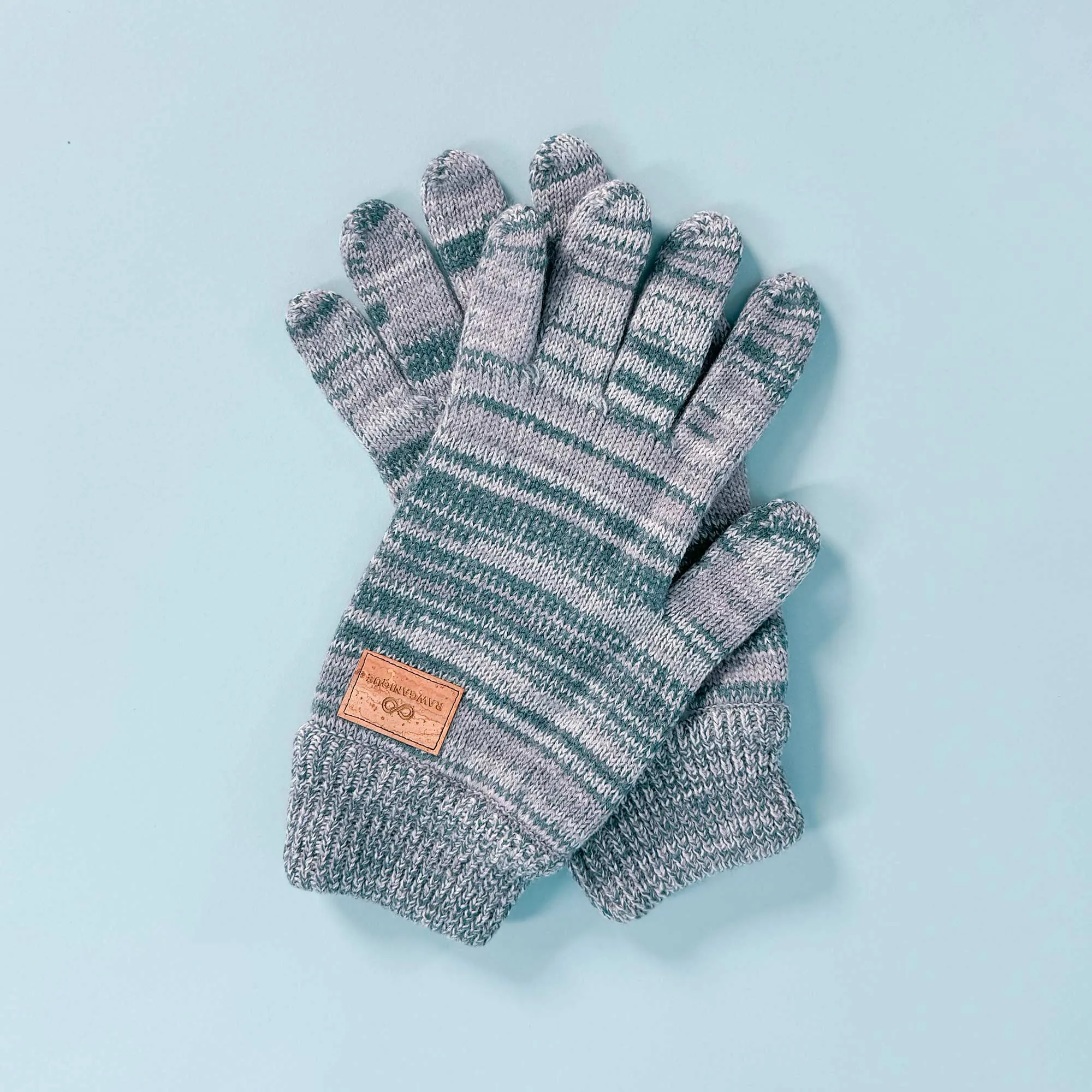 FINLAND Elastic-free Warm 100% Organic Merino Wool Gloves (No Latex, No Polyester, No polyamide, No Nylon, No Plastic, No Synthetics) (100% Biodegradable)