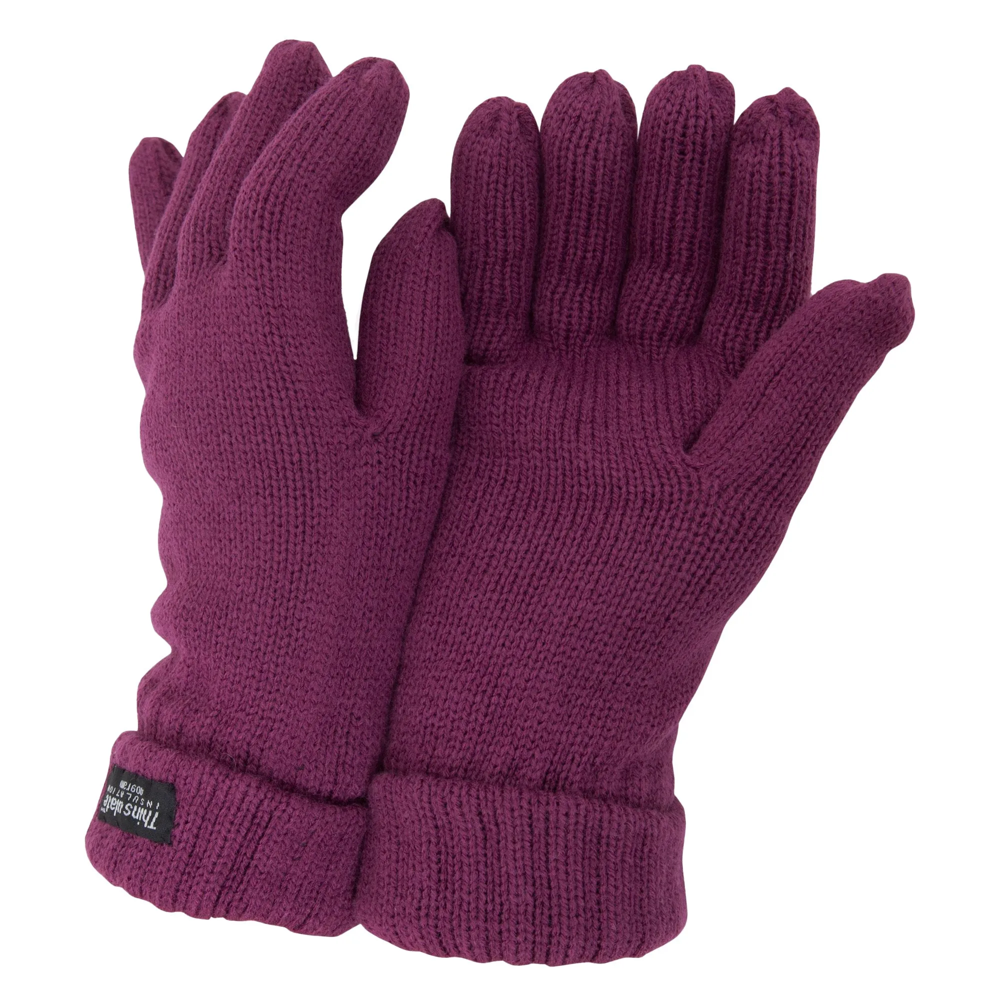 FLOSO Ladies/Womens Thinsulate Winter Knitted Gloves (3M 40g)