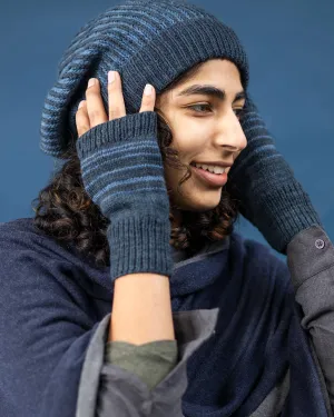 Jack Frost Woolen Gloves - Indigo