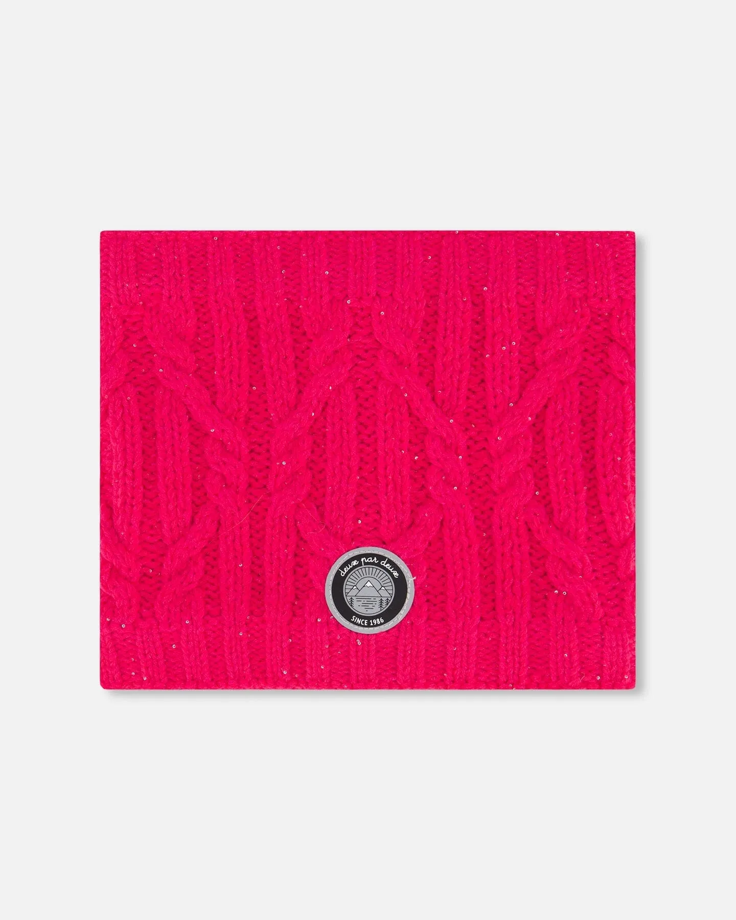 Knit Neckwarmer Fuschia Pink by Deux par Deux