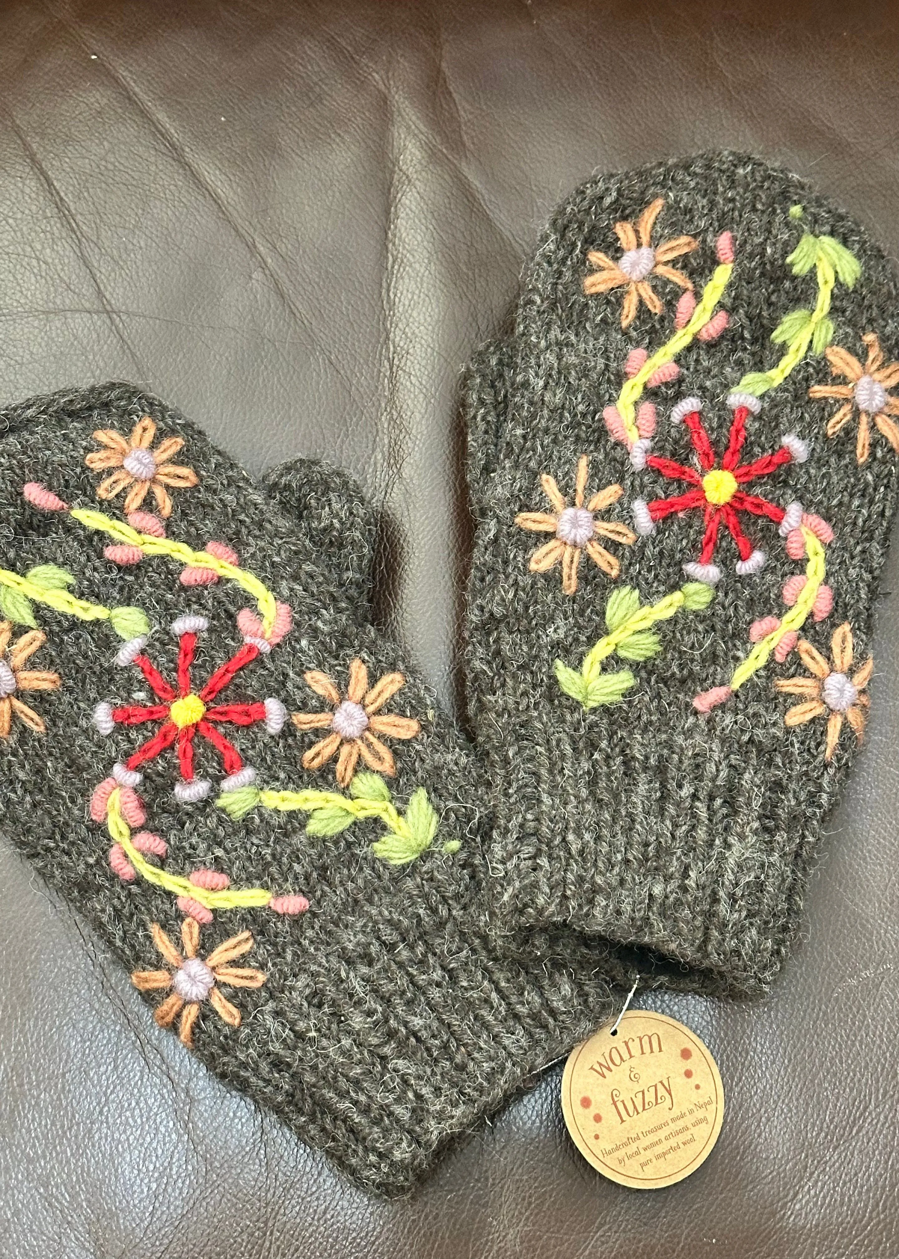 Knit Wool Mittens