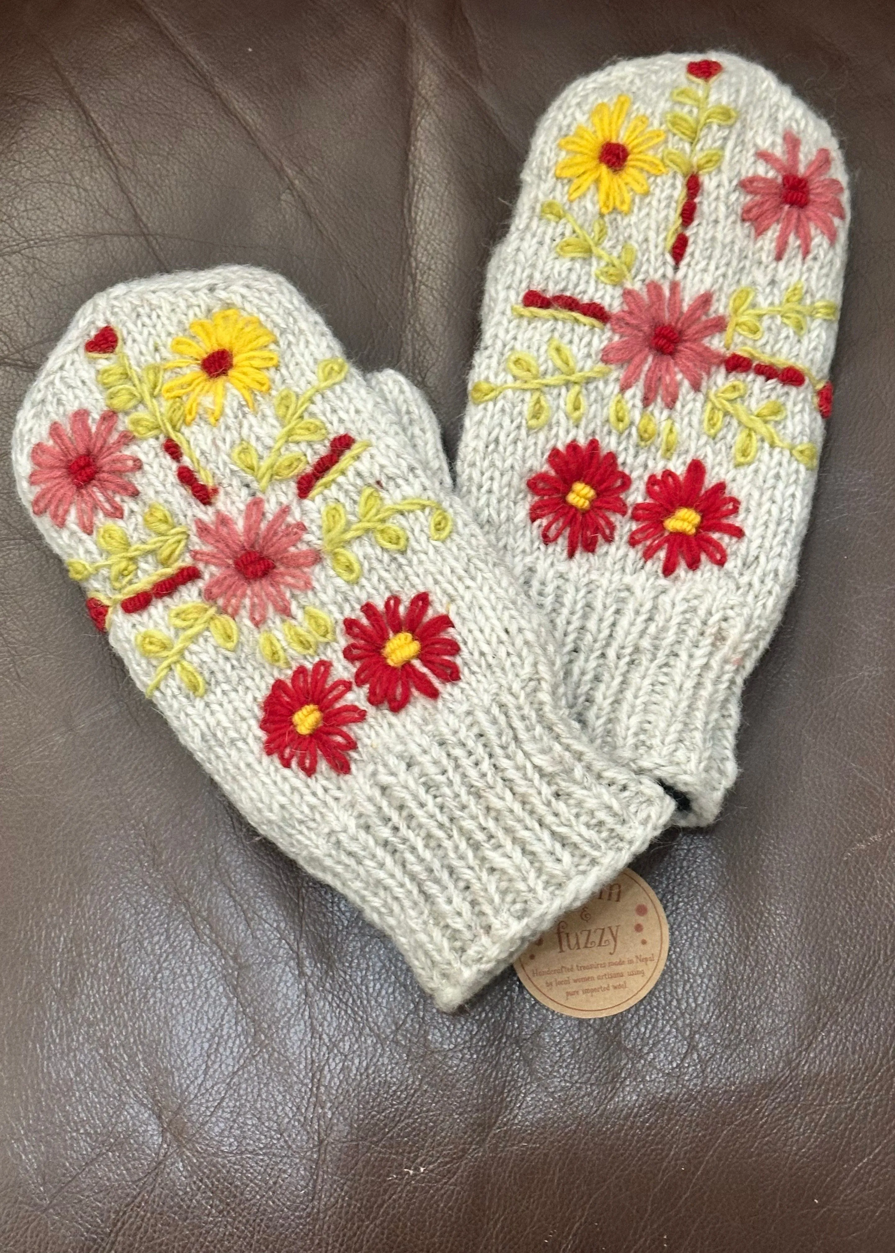 Knit Wool Mittens