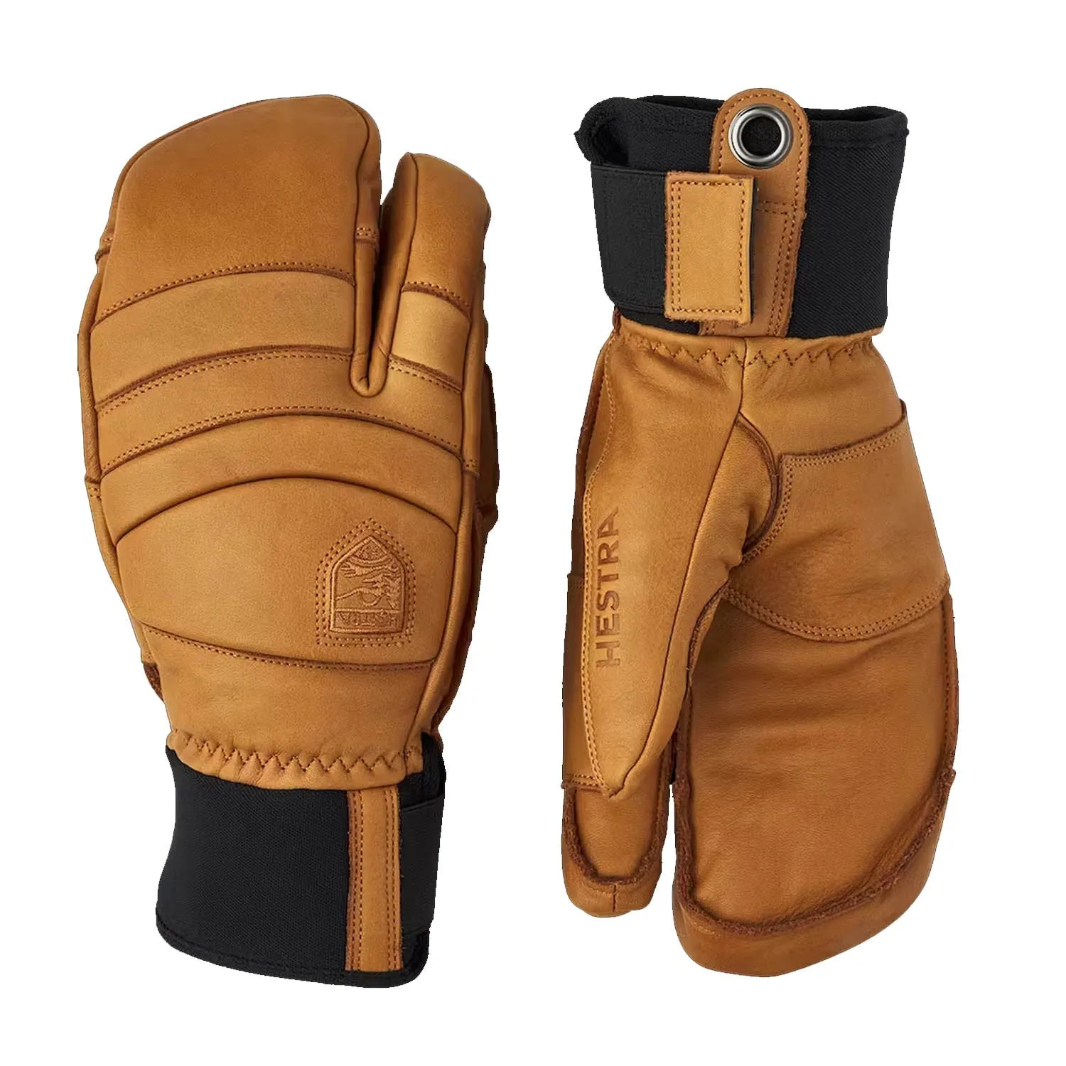 Leather Fall 3-Finger Gloves