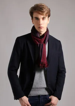 Men's check cashmere Scarf