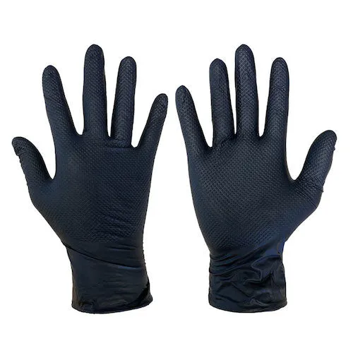 Mercator Ideall Grip Multi Use Black Nitrile Gloves