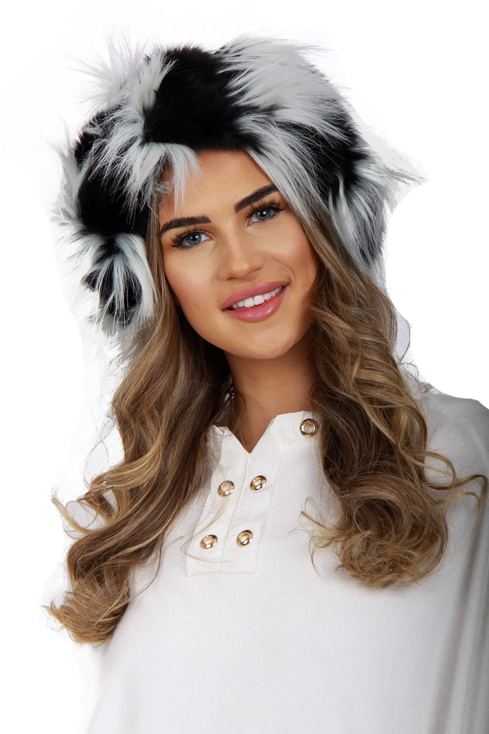 Multiway MultiColour Faux Fur Headband/Snood