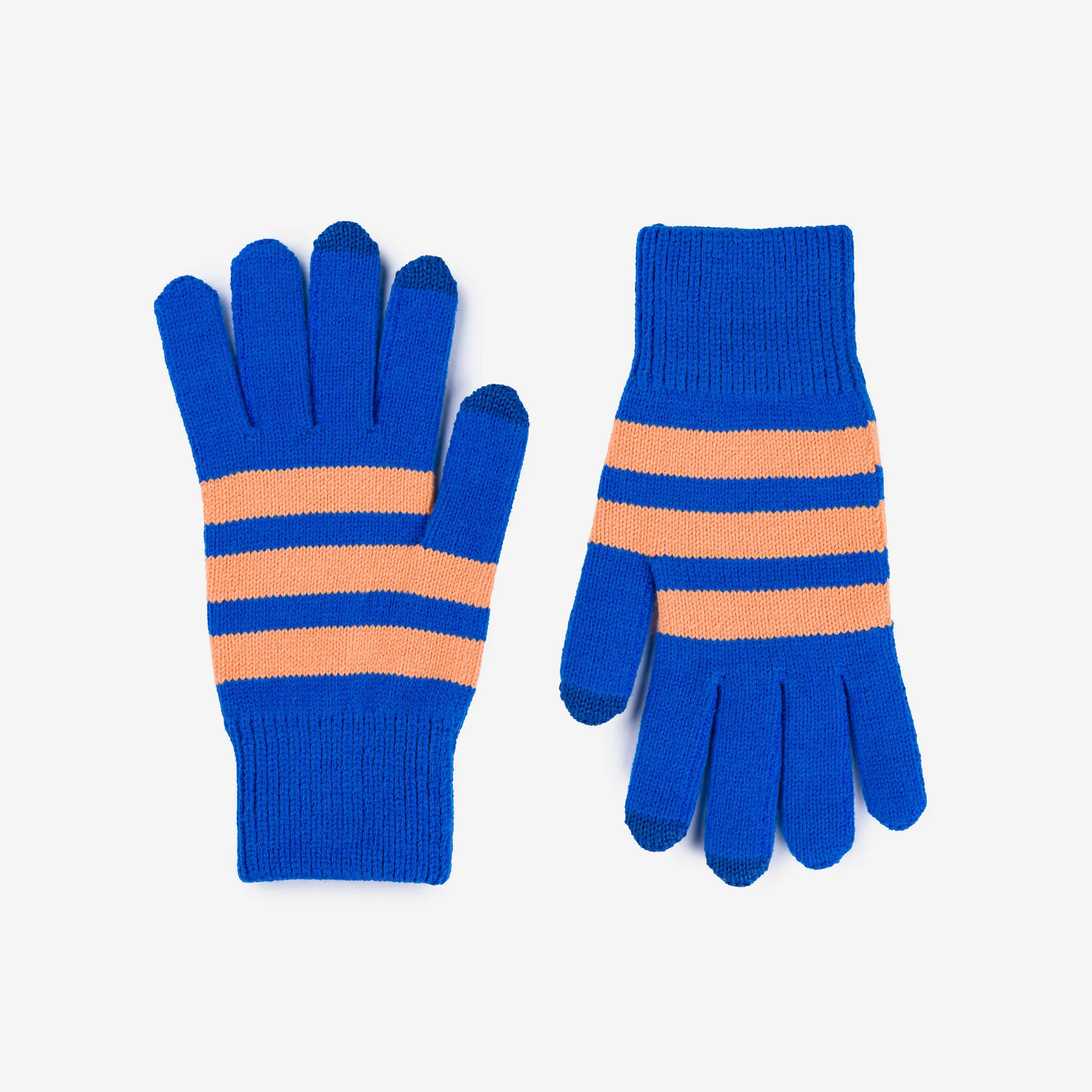 Striped Touchscreen Gloves