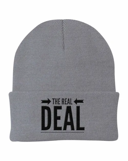 Uniquely You Beanie Cap - The Real Deal Embroidered Graphic / Cuffed