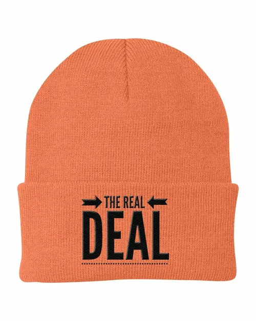 Uniquely You Beanie Cap - The Real Deal Embroidered Graphic / Cuffed