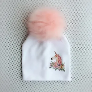 Unisex Animal Image Cartoon Design Cute Beanie Hats For Kids