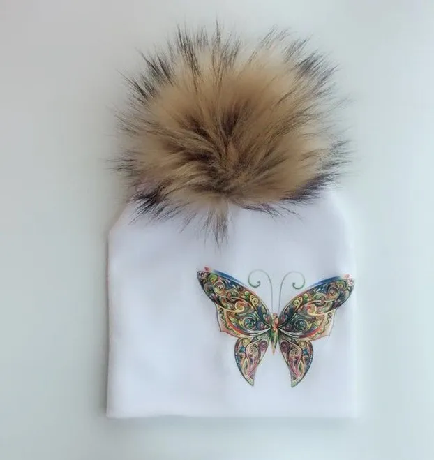 Unisex Animal Image Cartoon Design Cute Beanie Hats For Kids