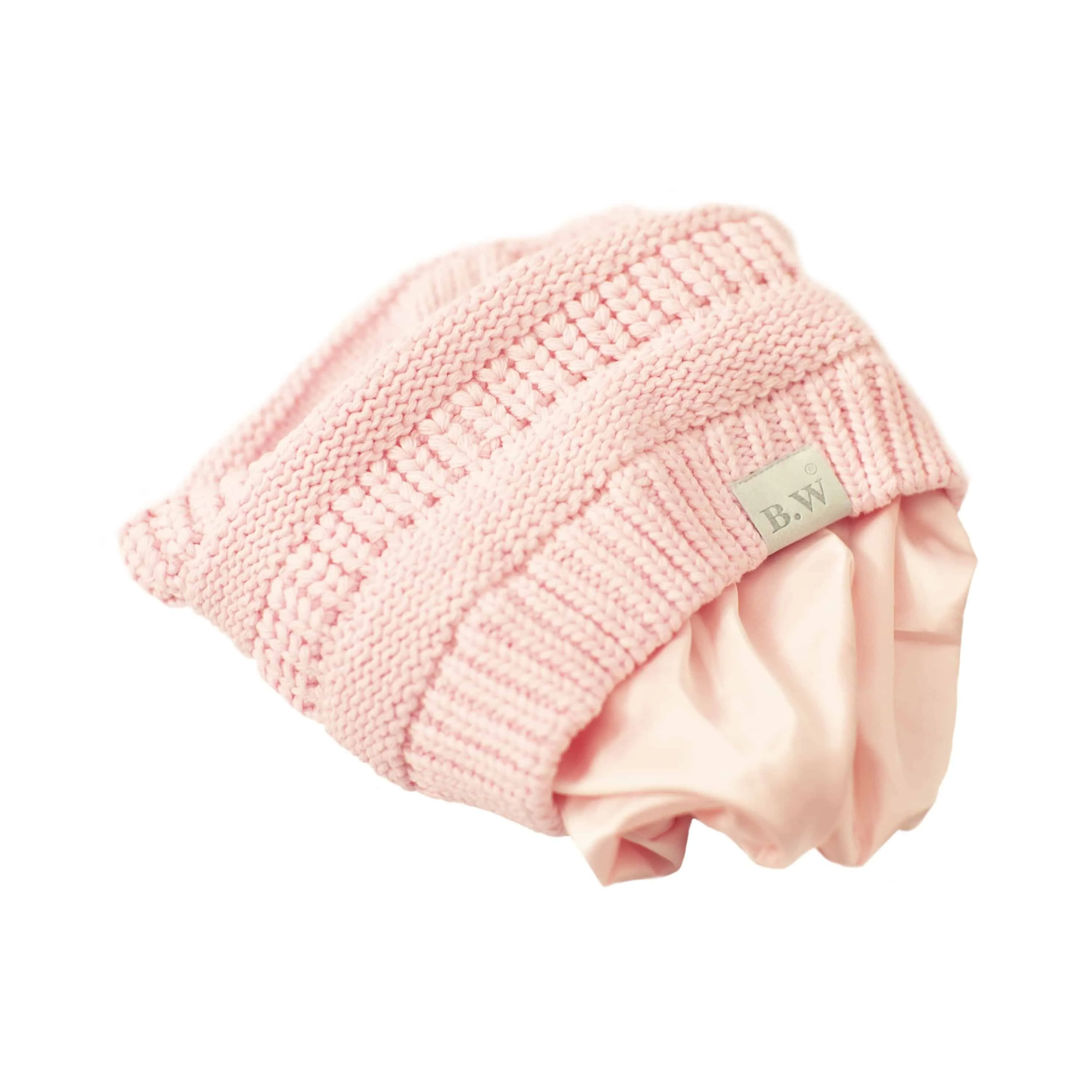 Winter Hat | Satin Lined | Natural Hair | Pink Beanie