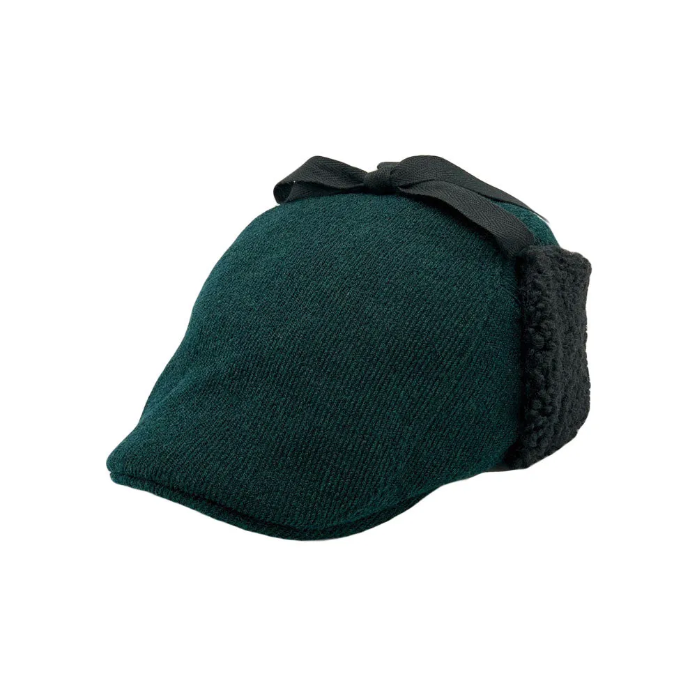 Winter Warm Earflap Flat Cap Newsboy Cap Golf Driver Irish Fleece Hunting Hat LDT1552