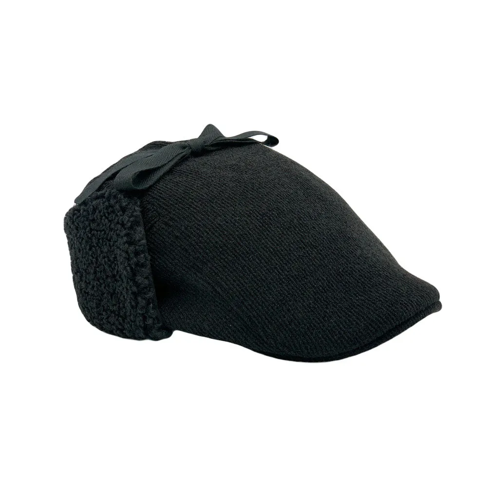 Winter Warm Earflap Flat Cap Newsboy Cap Golf Driver Irish Fleece Hunting Hat LDT1552