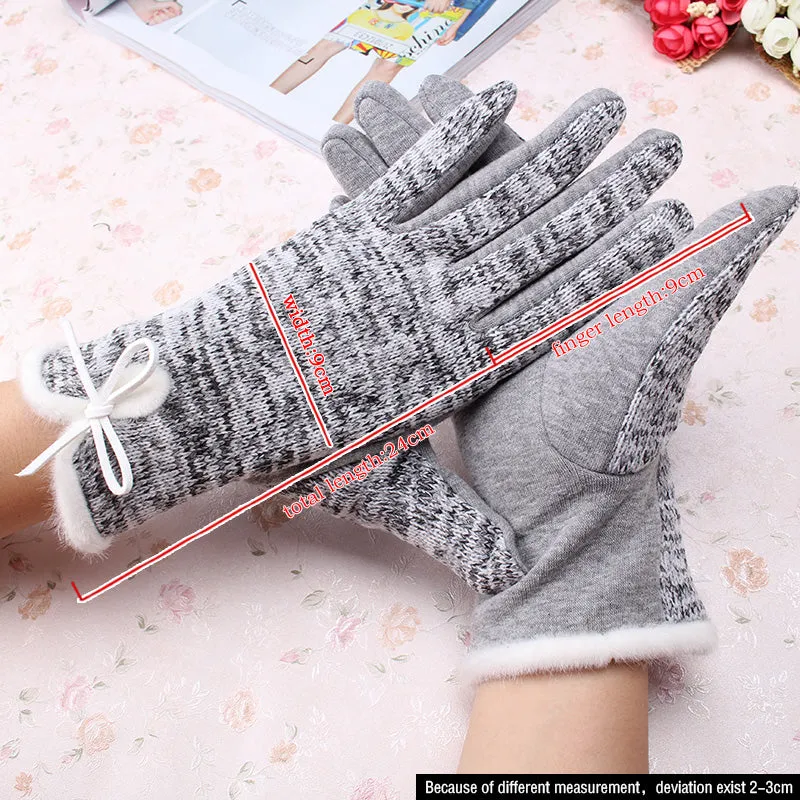 Women's Winter Cotton Wool Gloves