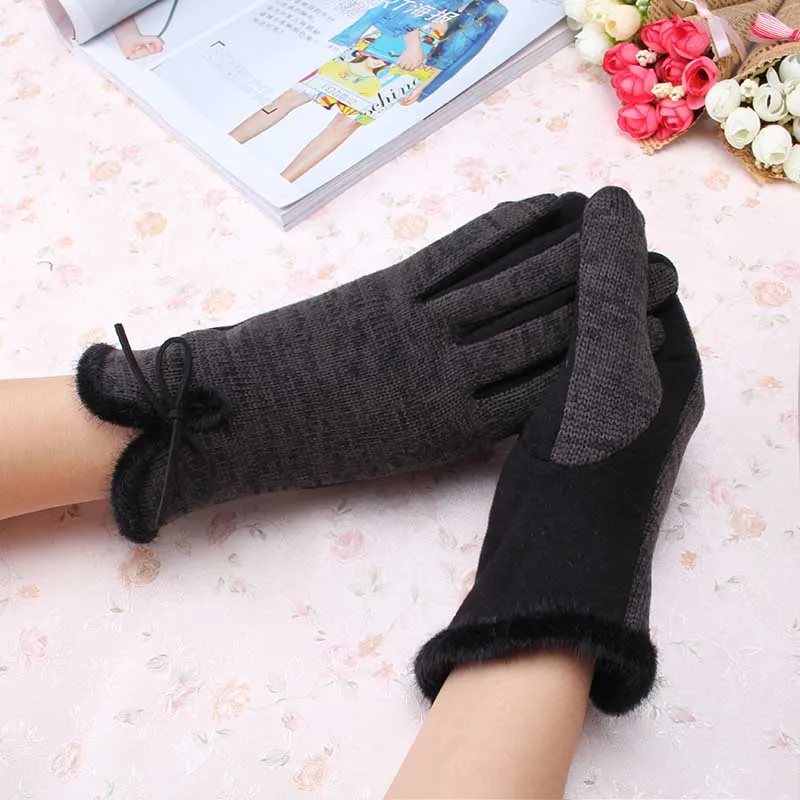 Women's Winter Cotton Wool Gloves