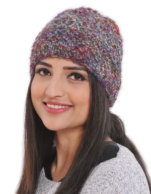 Wool & Recycled Silk Blend Beanie