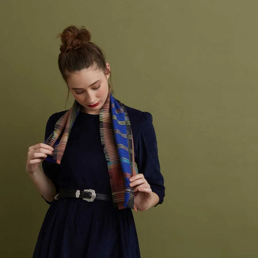 Wool and Cashmere Tippet | Blue